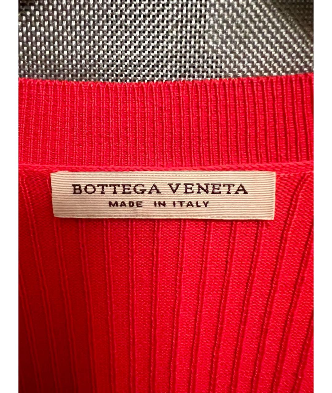 BOTTEGA VENETA Красная хлопко-эластановая водолазка, фото 5