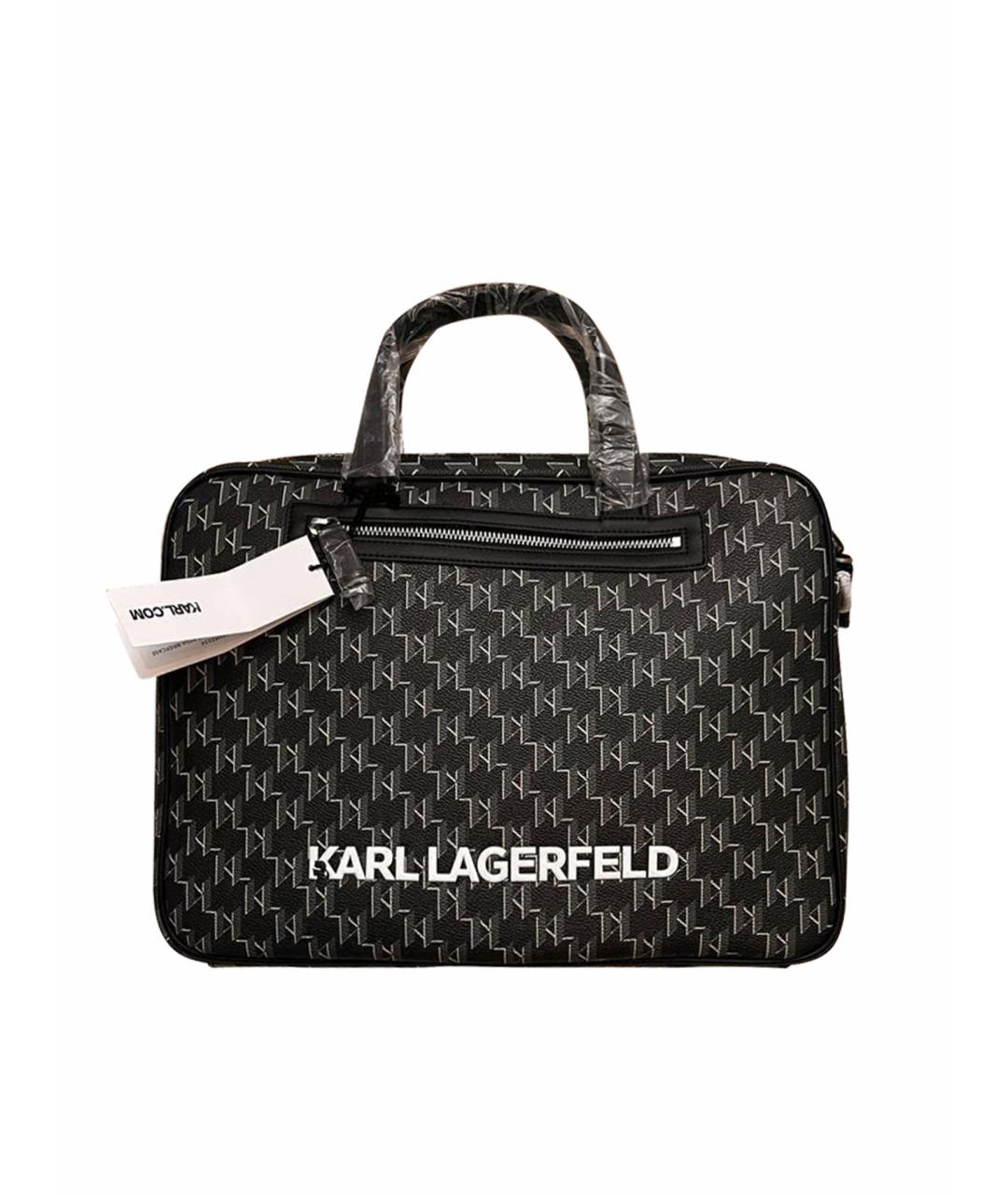 KARL LAGERFELD Черный портфель, фото 1