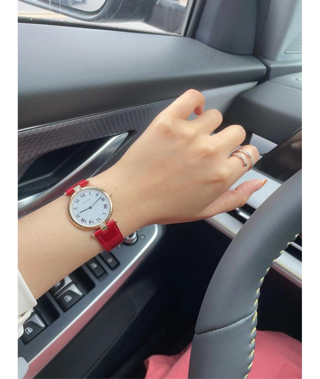 CARTIER Золотые часы из желтого золота, фото 2