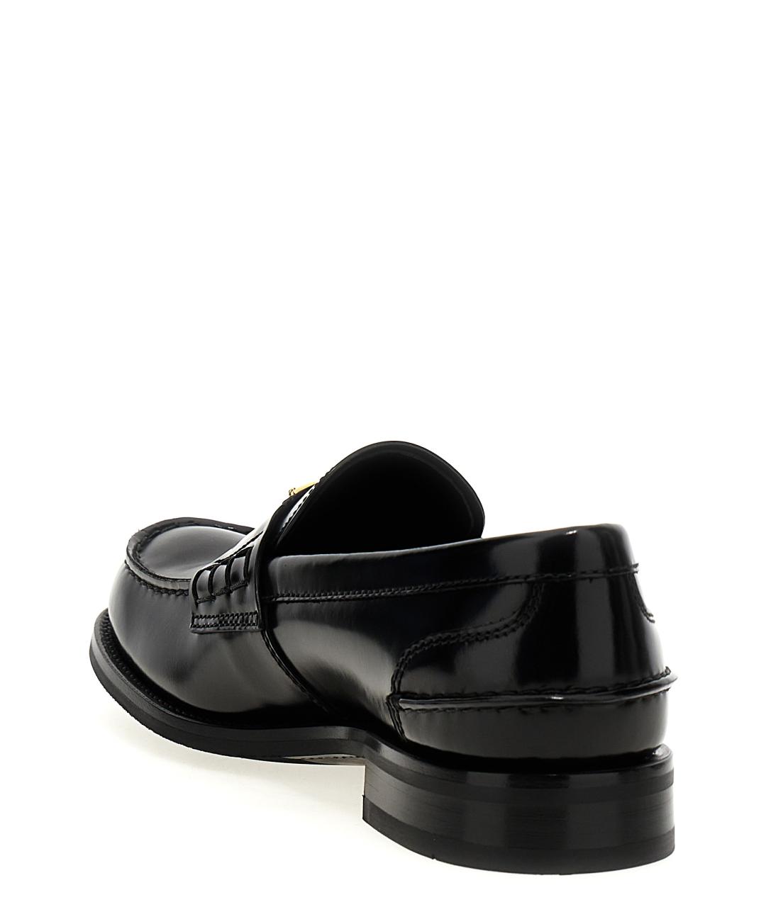 PRADA Черные кожаные лоферы, фото 3