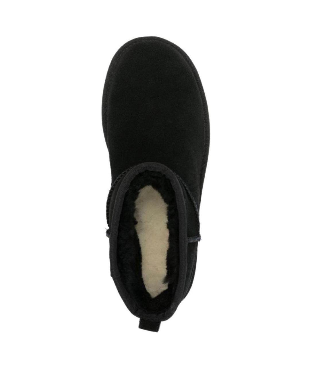 UGG AUSTRALIA Черные нубуковые ботинки, фото 3
