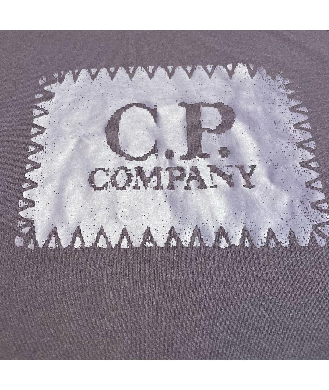 CP COMPANY Фиолетовая хлопковая футболка, фото 4