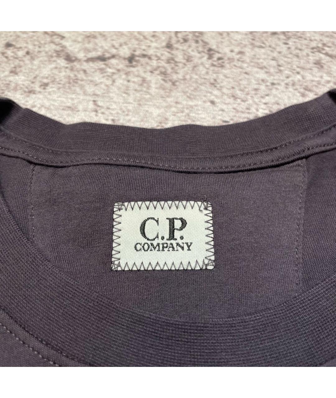 CP COMPANY Фиолетовая хлопковая футболка, фото 5