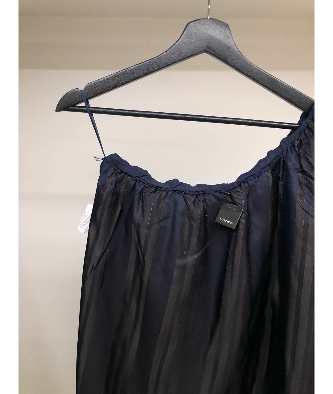 PINKO Темно-синее вискозное повседневное платье, фото 3