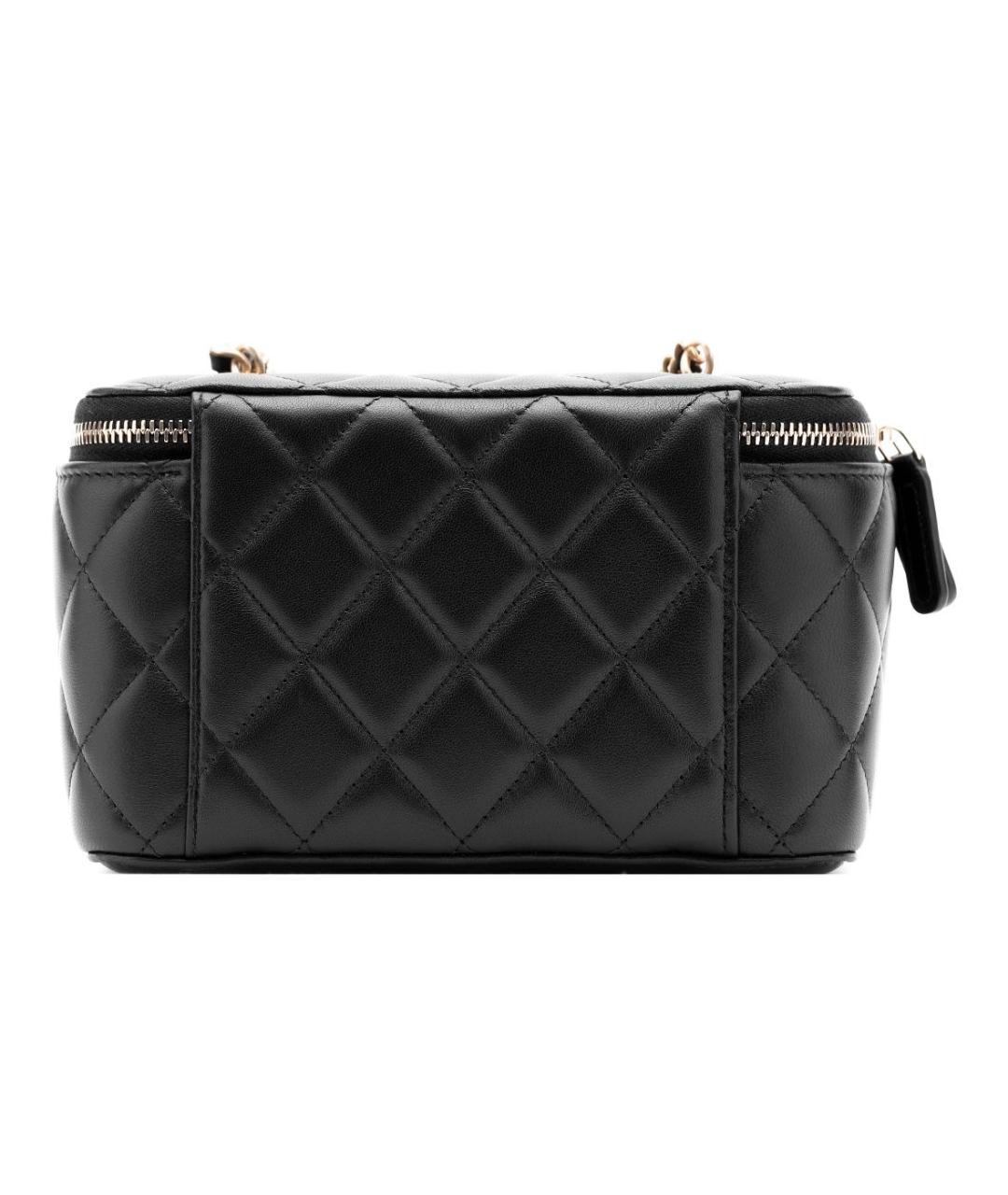 CHANEL Черная кожаная сумка через плечо, фото 4