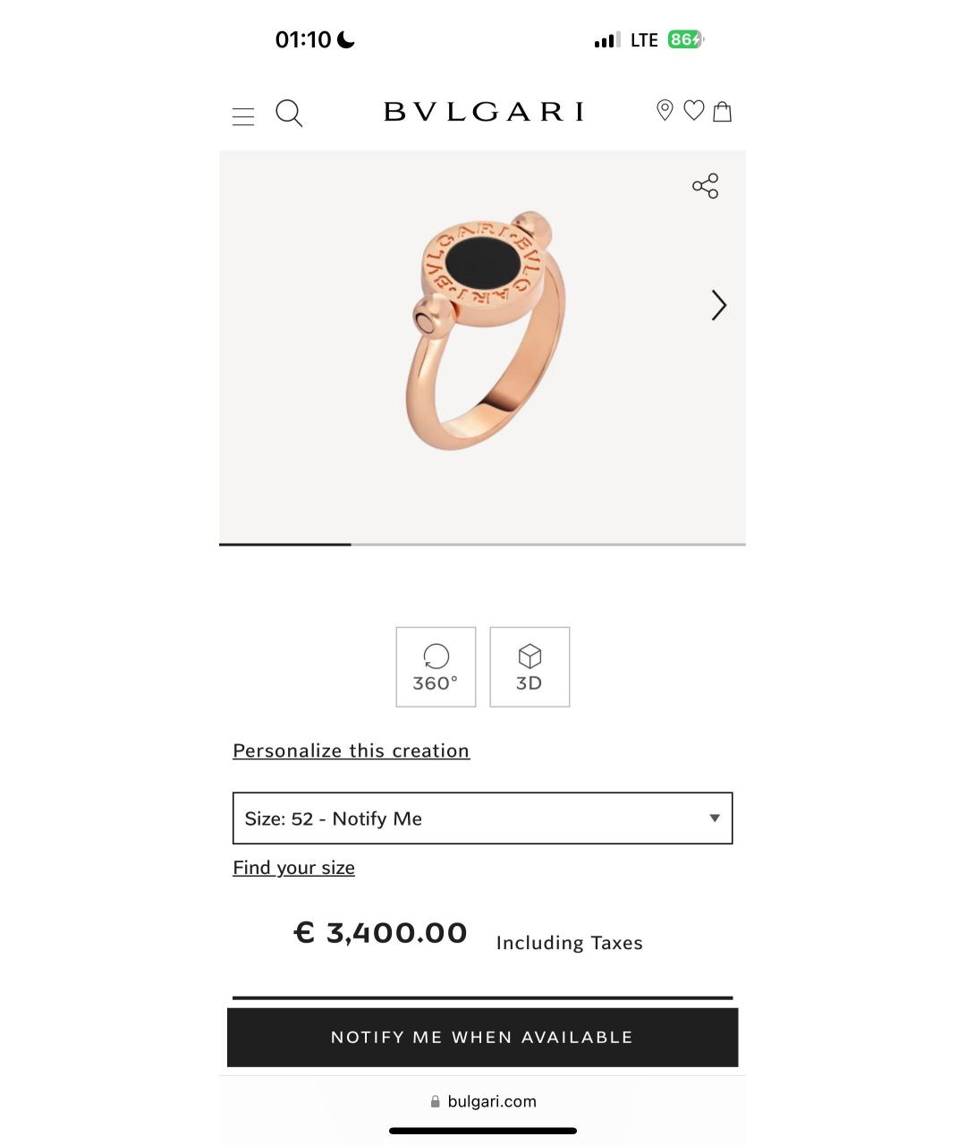 BVLGARI Золотое кольцо из розового золота, фото 7