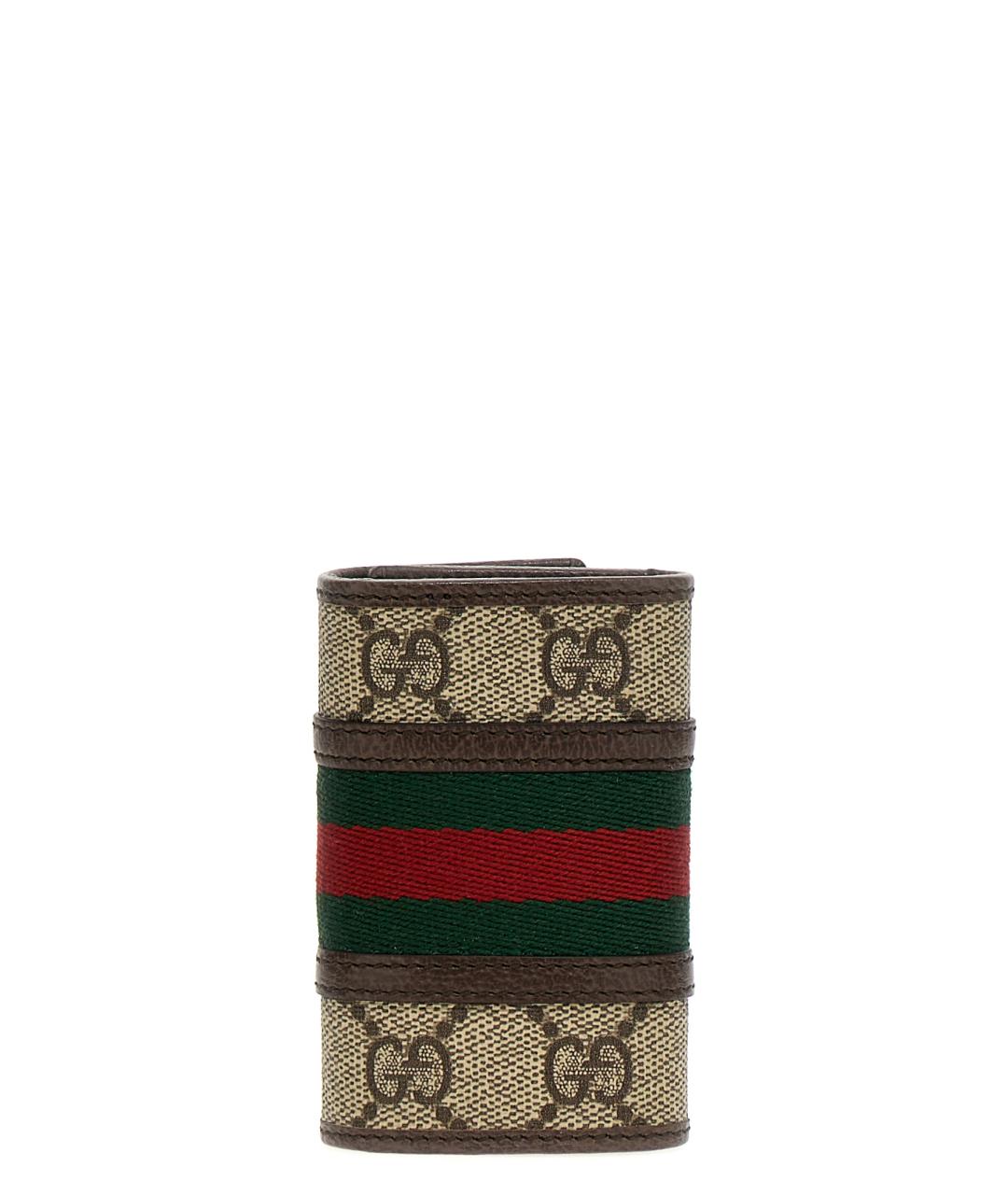 GUCCI Коричневая ключница, фото 2