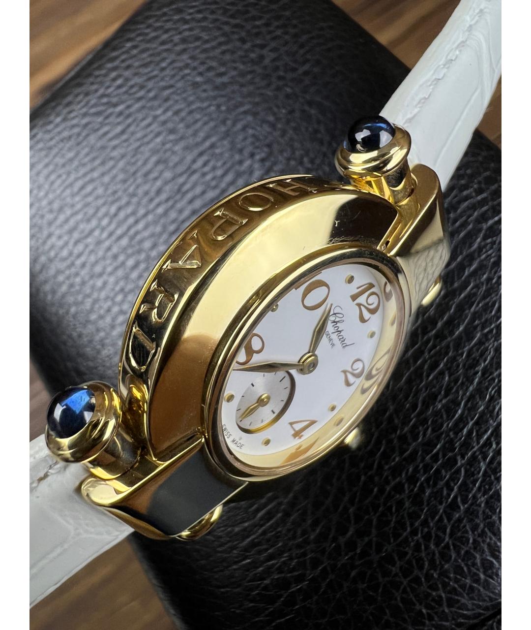 CHOPARD Белые часы из желтого золота, фото 5