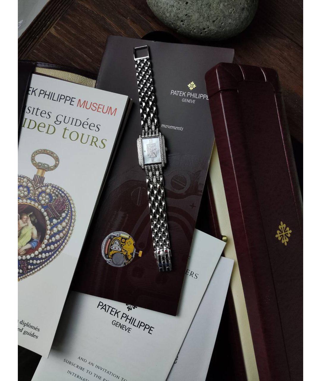 PATEK PHILIPPE Серебряные часы из белого золота, фото 2