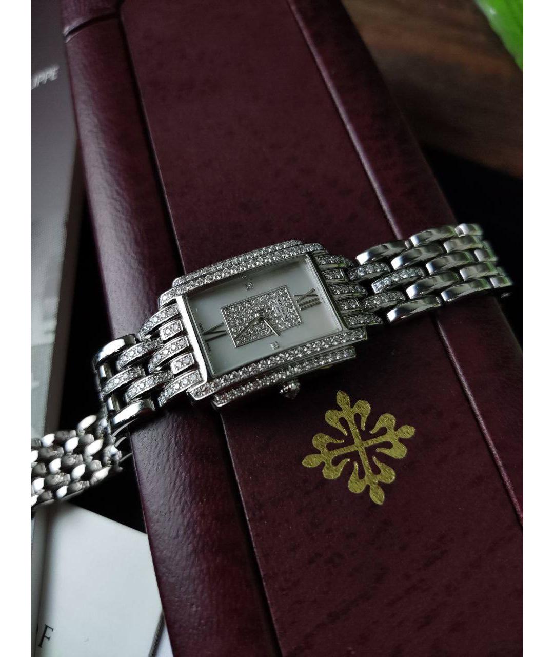 PATEK PHILIPPE Серебряные часы из белого золота, фото 6