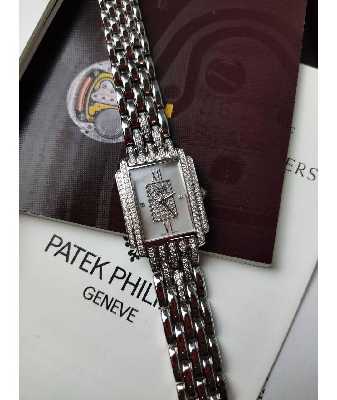 PATEK PHILIPPE Серебряные часы из белого золота, фото 5