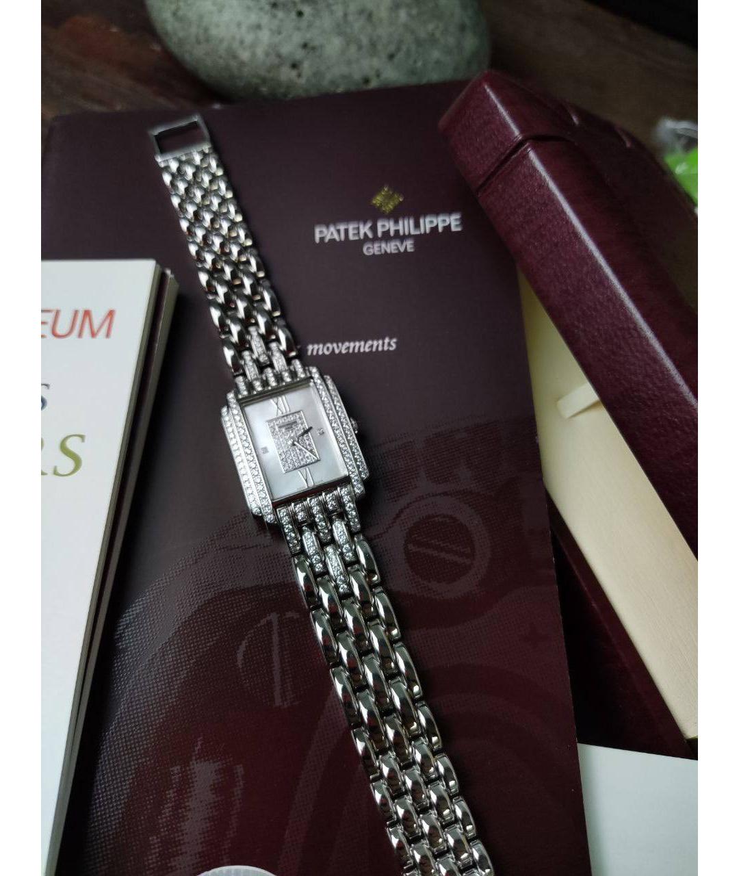 PATEK PHILIPPE Серебряные часы из белого золота, фото 4