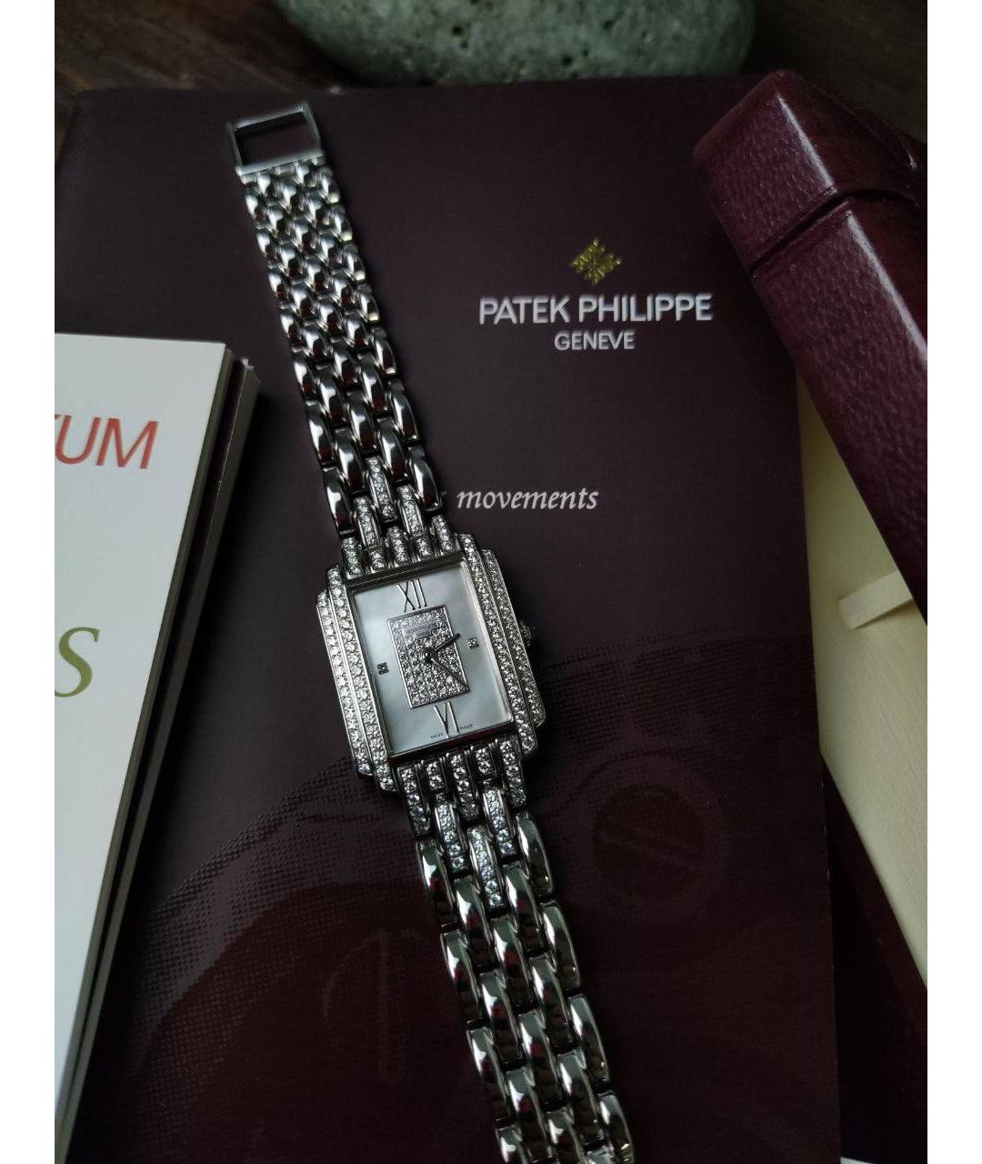 PATEK PHILIPPE Серебряные часы из белого золота, фото 3