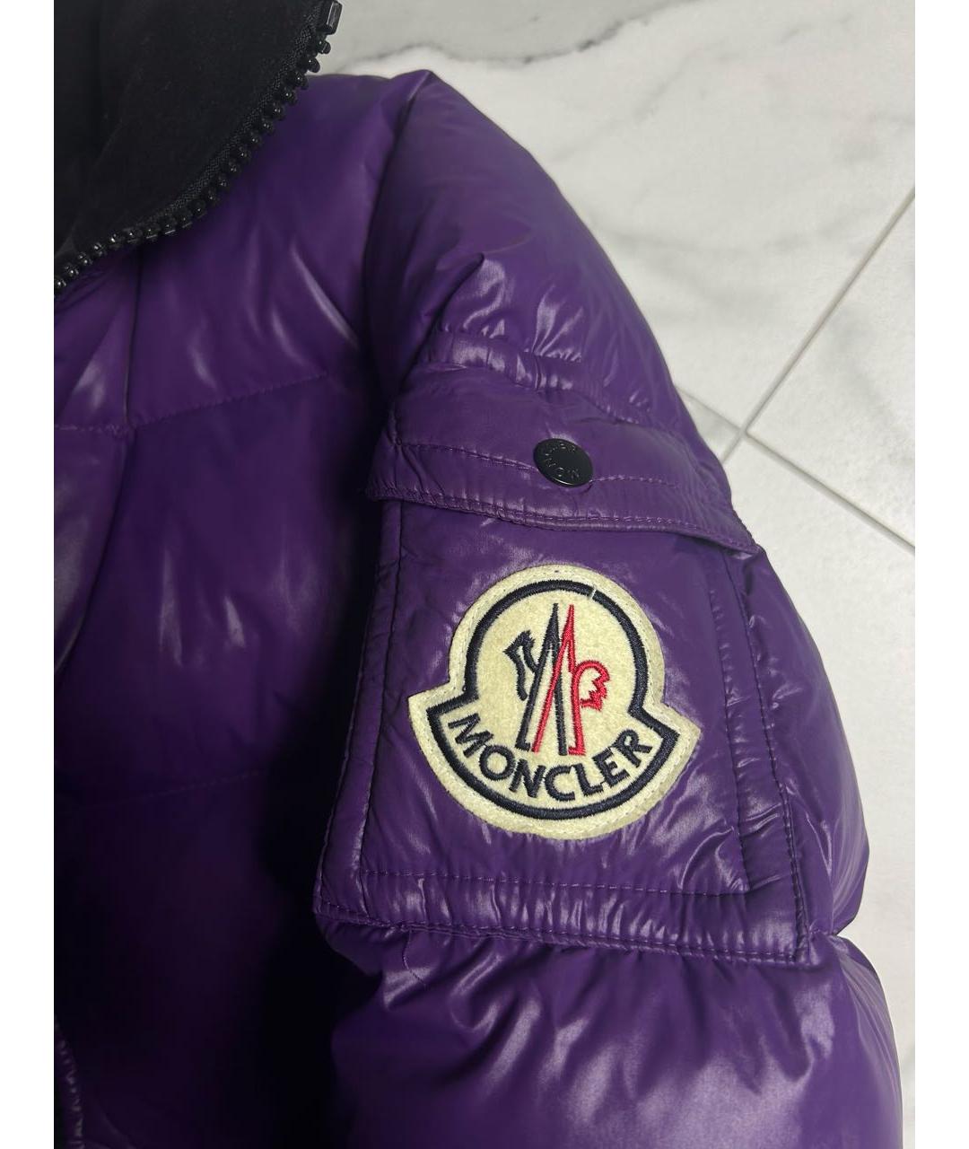 MONCLER Фиолетовый пуховик, фото 4
