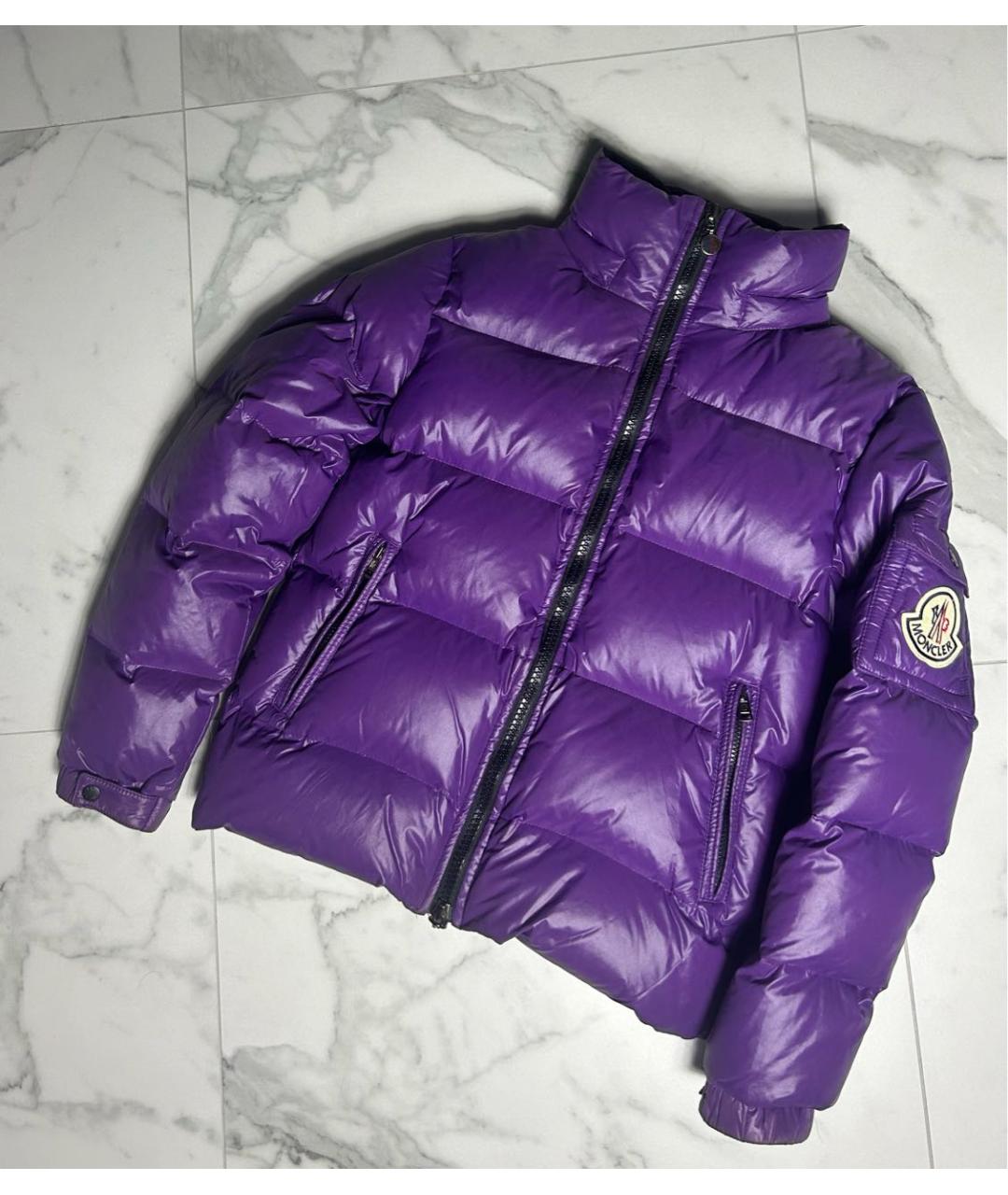 MONCLER Фиолетовый пуховик, фото 9