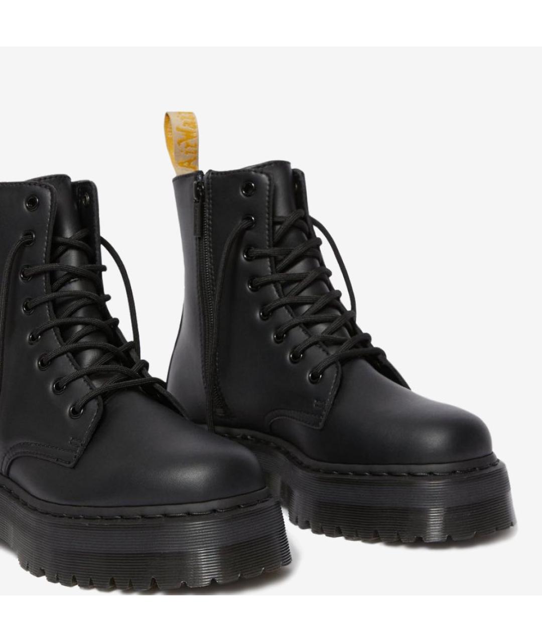 DR. MARTENS Черные кожаные высокие ботинки, фото 2