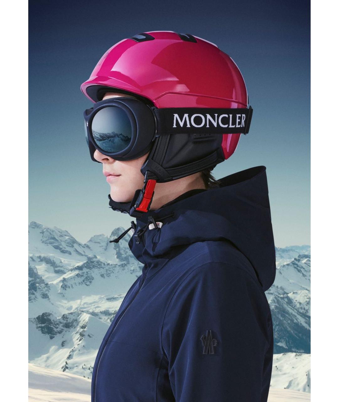 MONCLER Бордовая шапка, фото 5