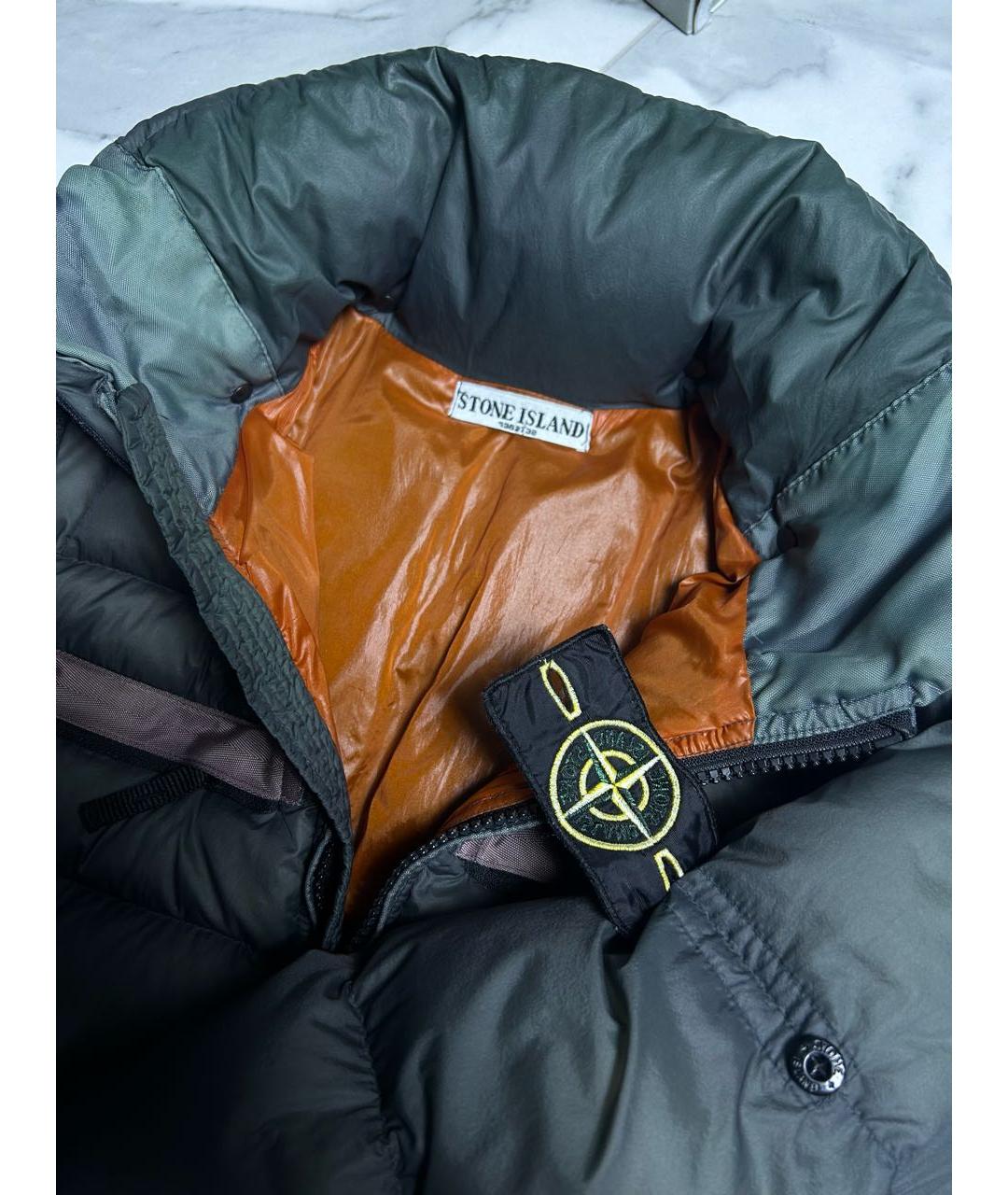 STONE ISLAND Антрацитовый пуховик, фото 6