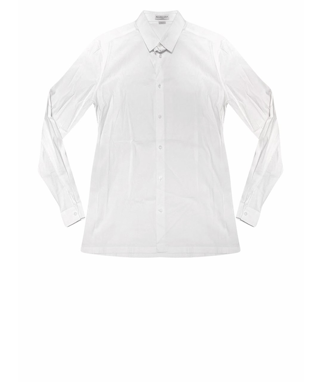 BALENCIAGA Белая хлопковая классическая рубашка, фото 1