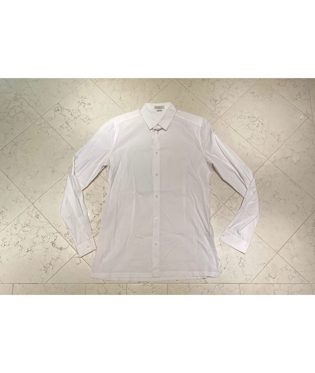 BALENCIAGA Белая хлопковая классическая рубашка, фото 6
