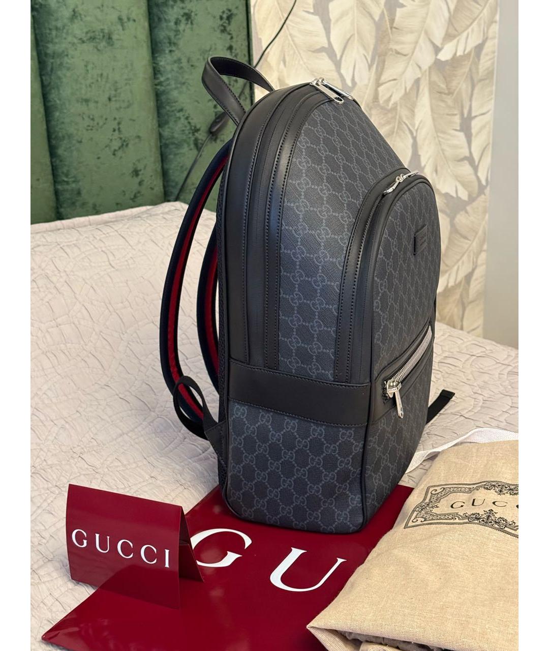 GUCCI Антрацитовый рюкзак, фото 2