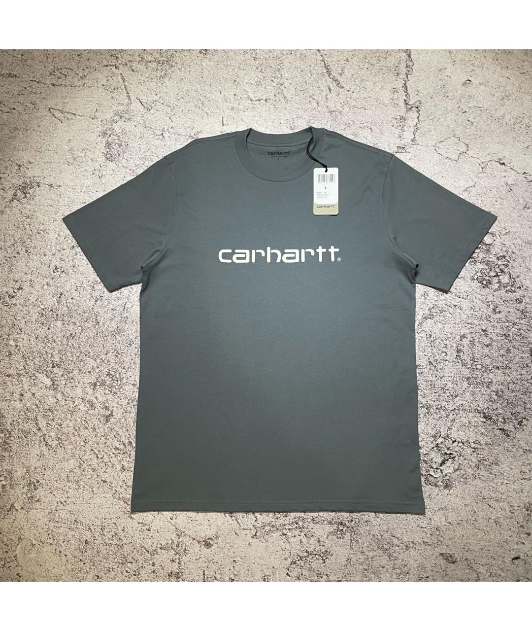 CARHARTT WIP Серая хлопковая футболка, фото 9