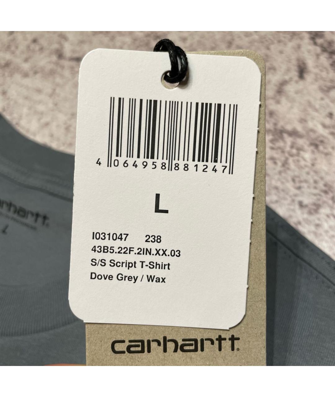 CARHARTT WIP Серая хлопковая футболка, фото 6