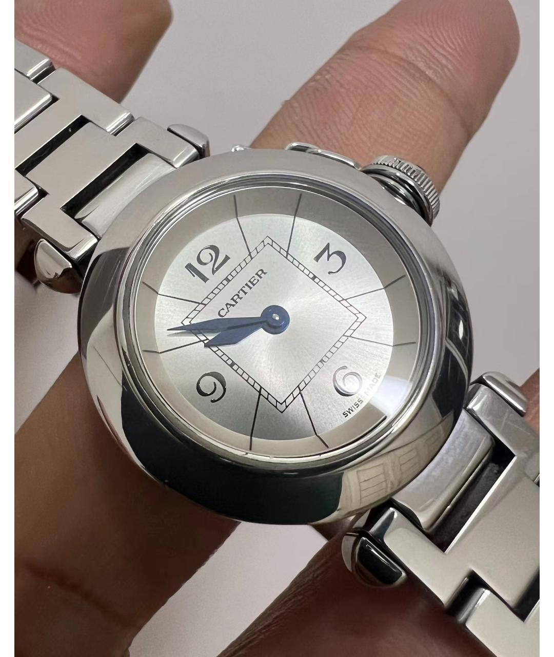 CARTIER Белые часы, фото 4