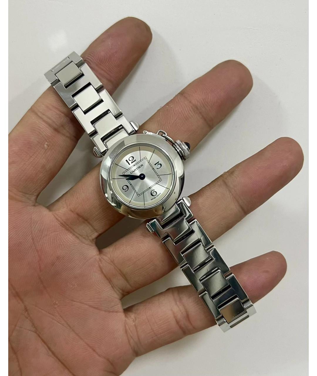 CARTIER Белые часы, фото 5