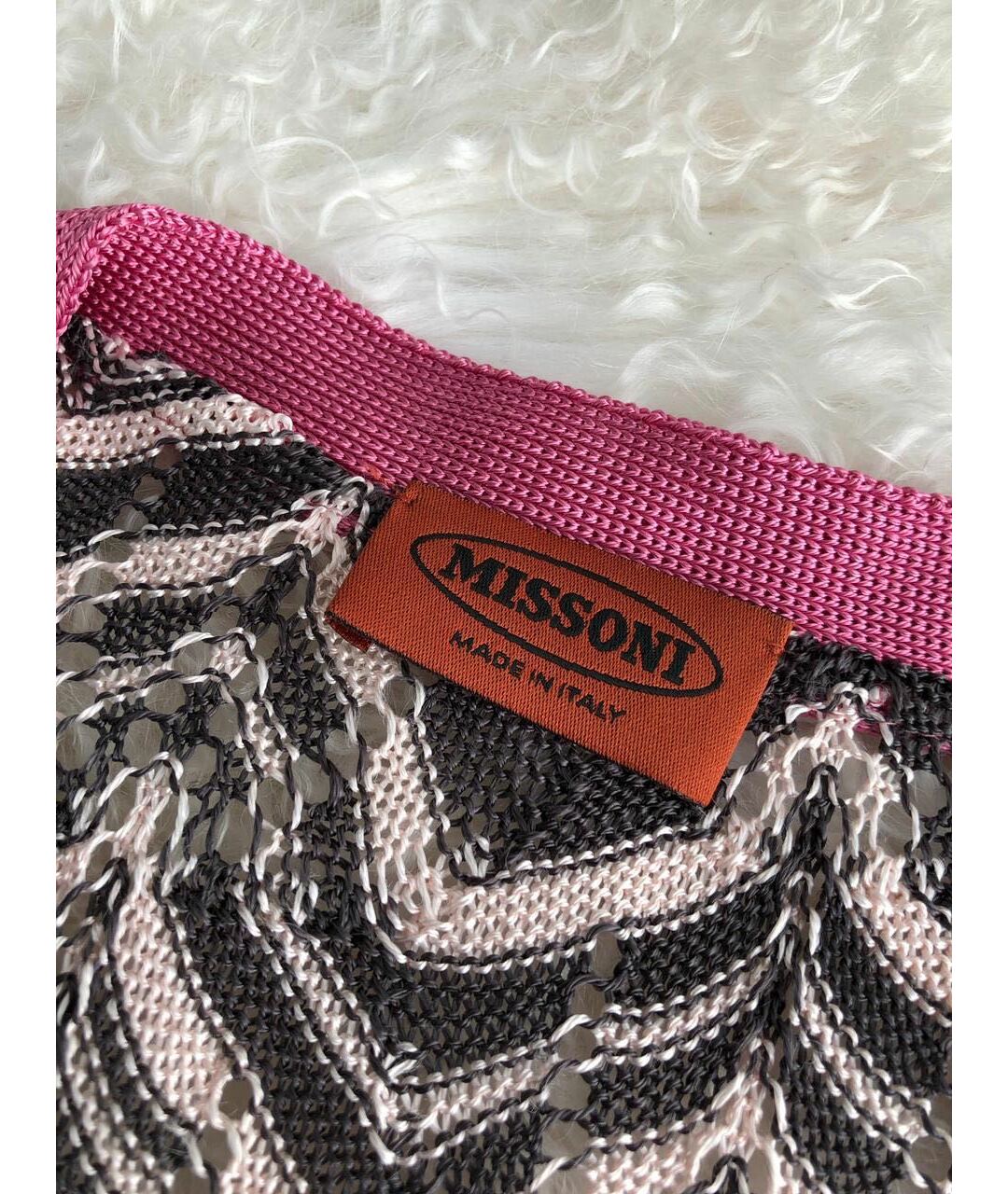 MISSONI Розовый вискозный кардиган, фото 4
