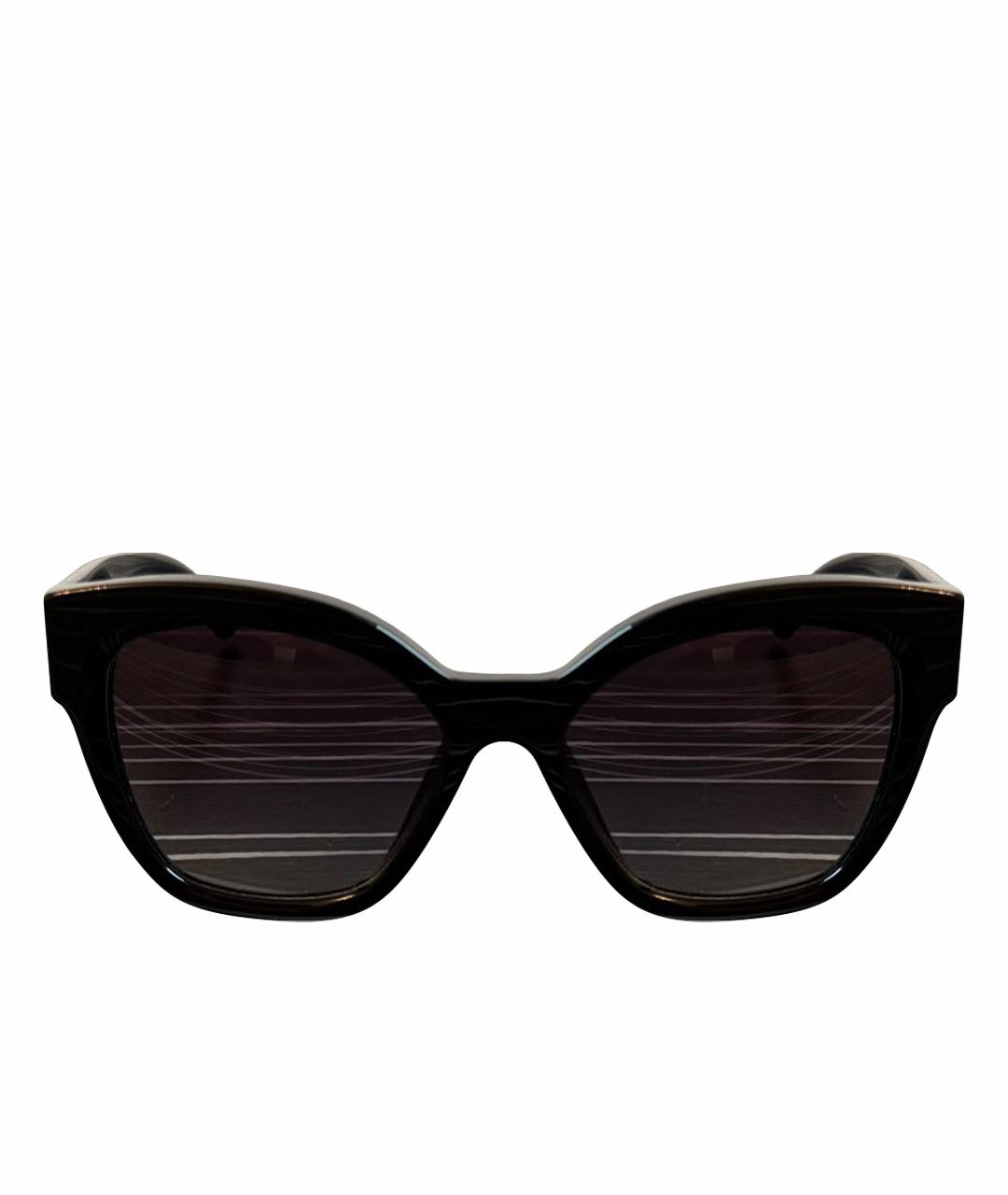 PRADA Черные пластиковые солнцезащитные очки, фото 1