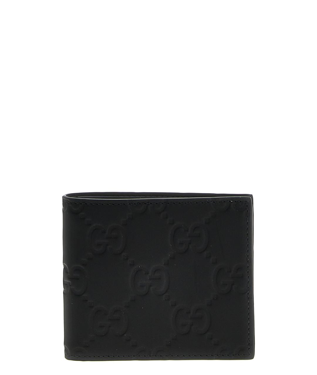 GUCCI Черный кожаный кошелек, фото 1