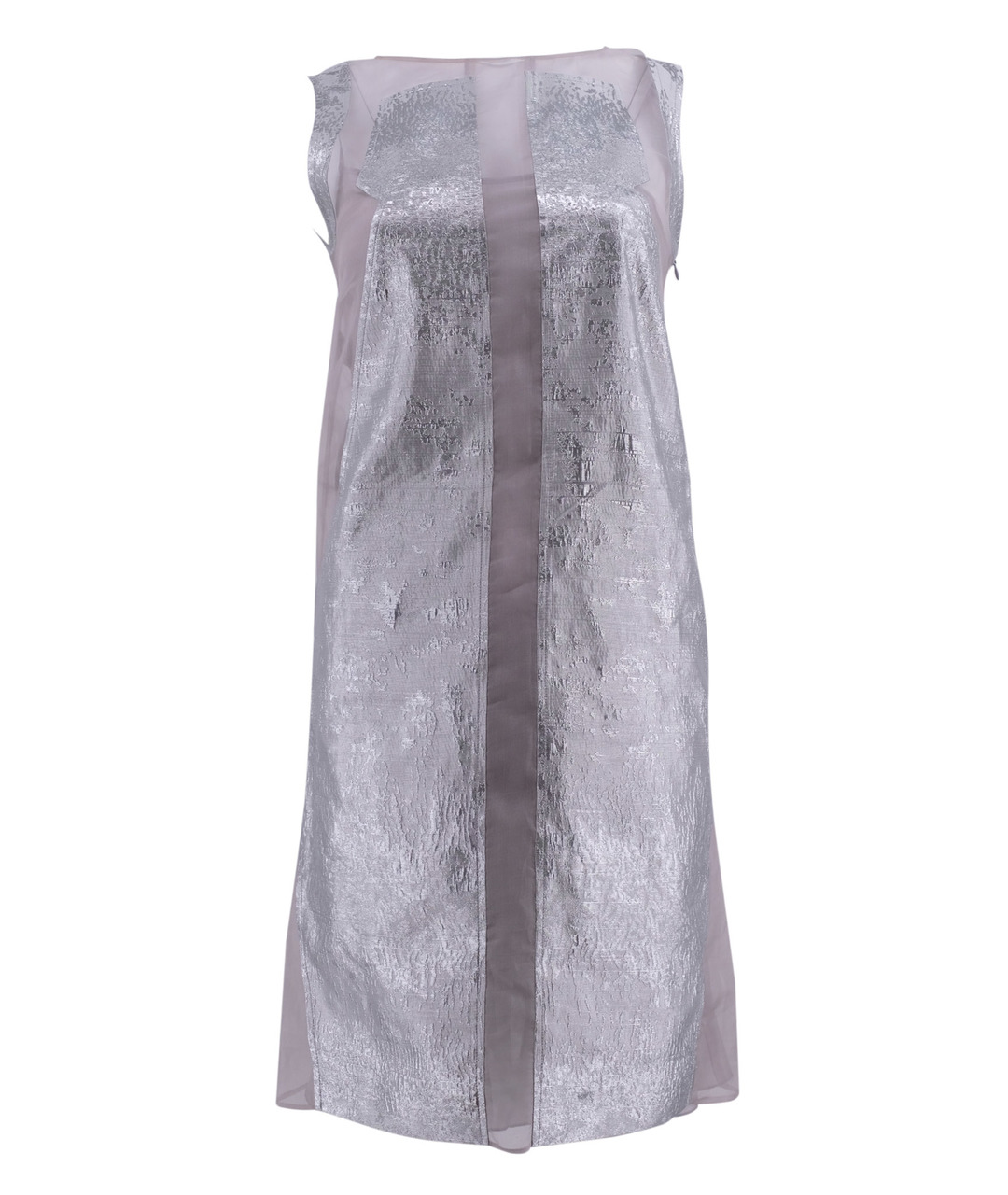 PHILOSOPHY DI ALBERTA FERRETTI Серебряное ацетатное повседневное платье, фото 1