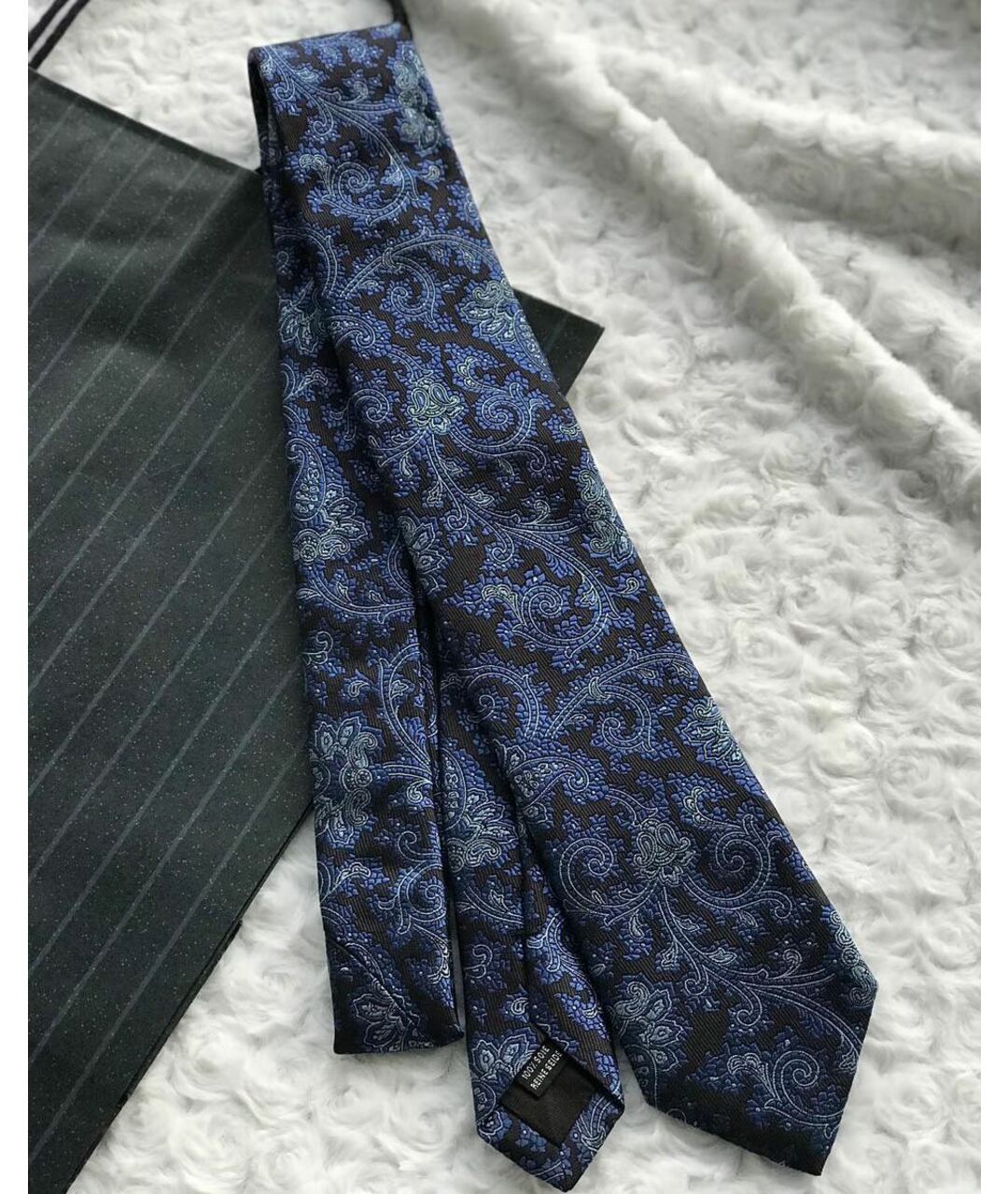 PAL ZILERI Синий шелковый галстук, фото 2