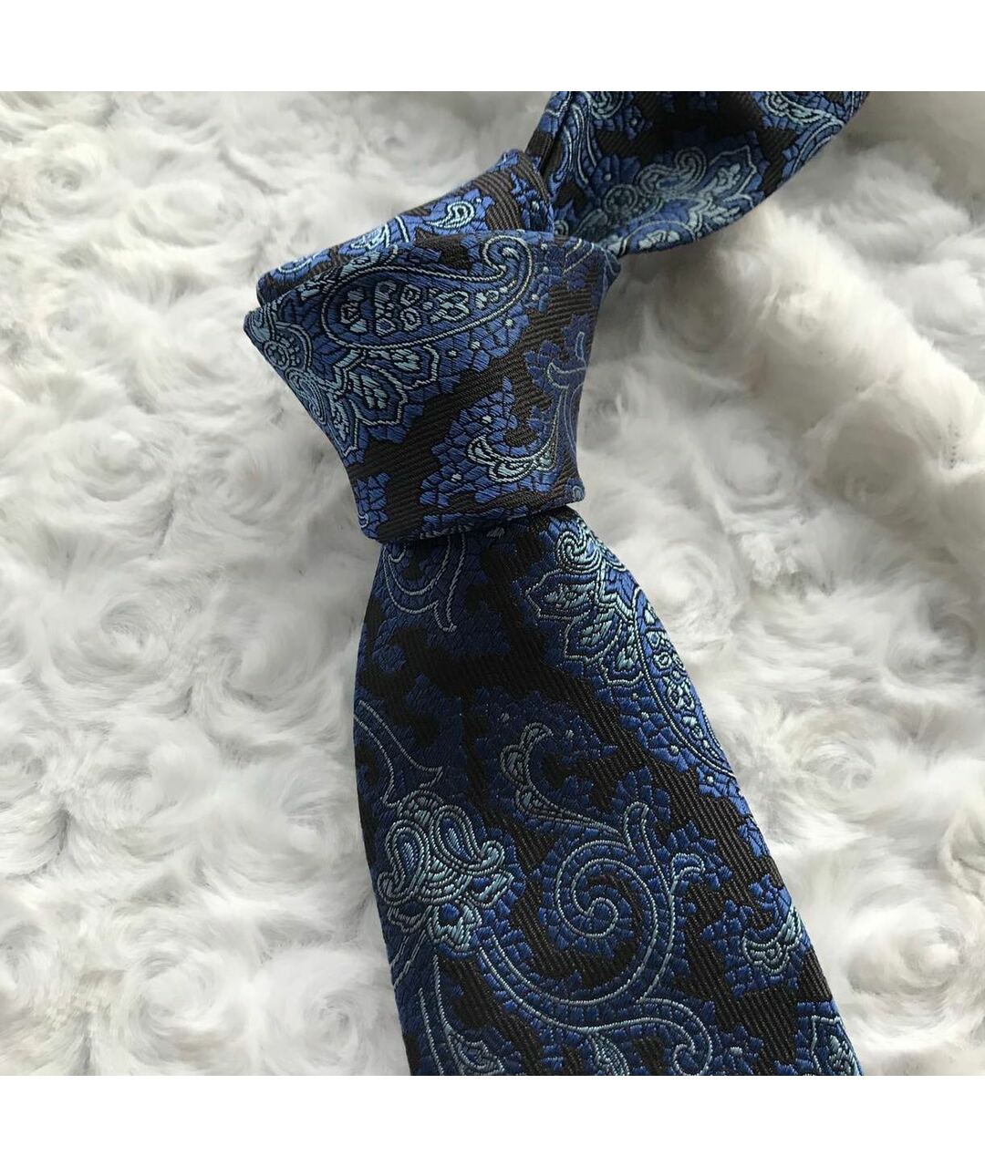 PAL ZILERI Синий шелковый галстук, фото 4