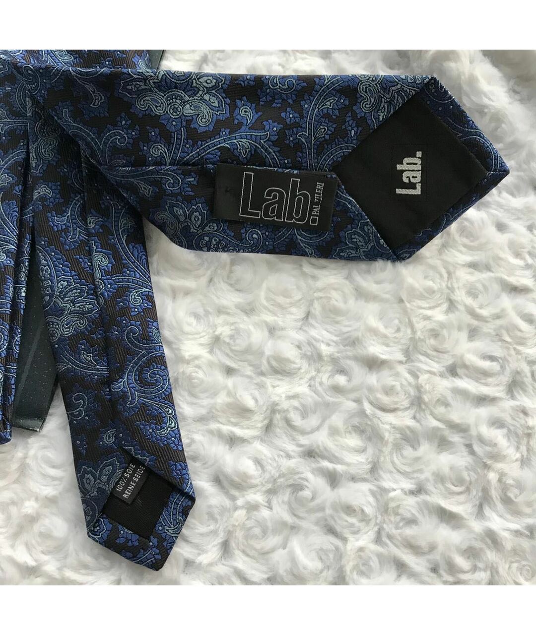 PAL ZILERI Синий шелковый галстук, фото 7