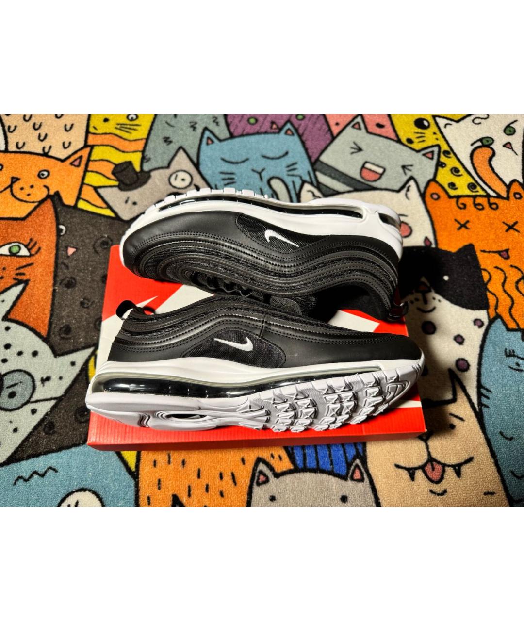 NIKE Черные низкие кроссовки / кеды, фото 2
