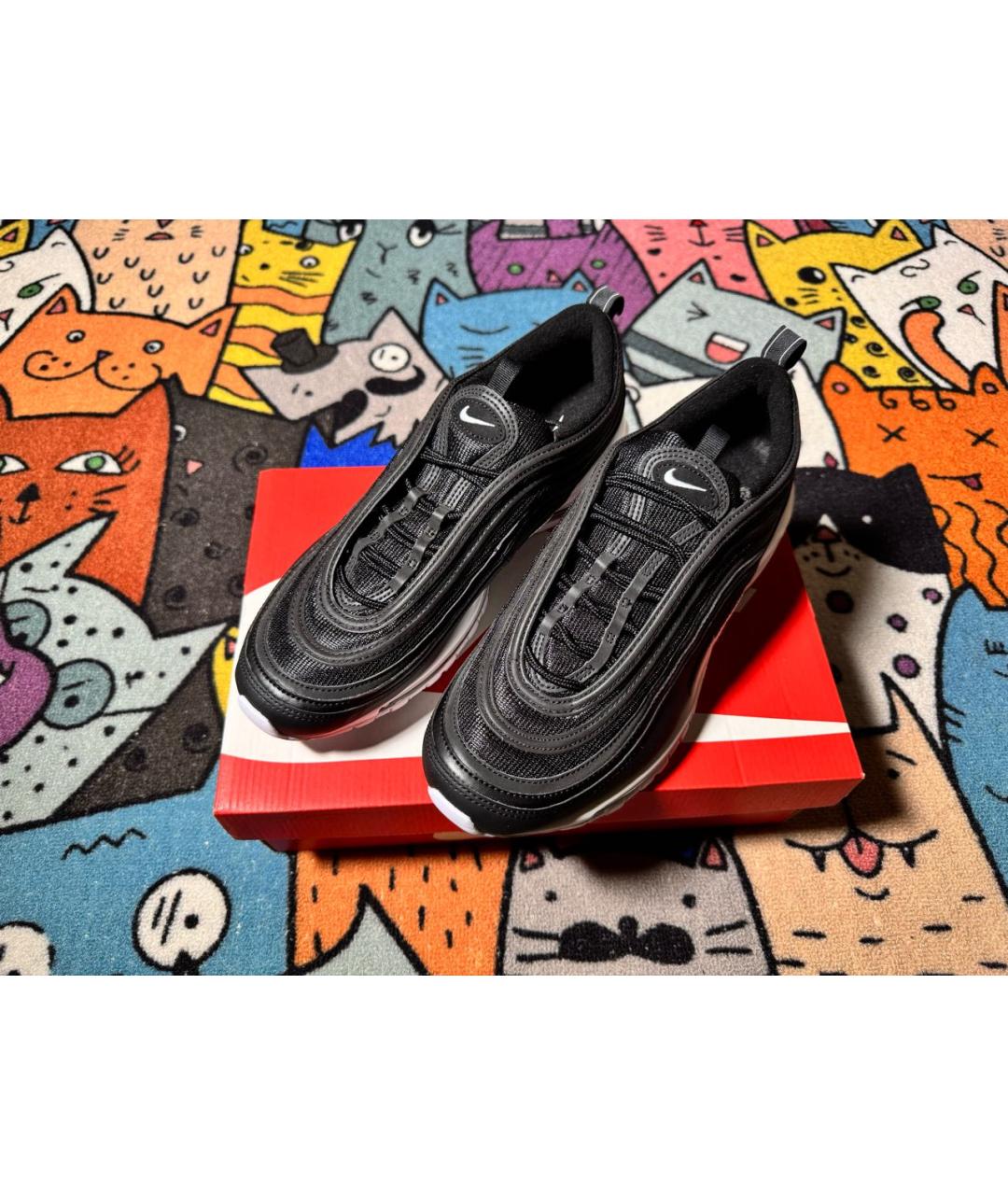 NIKE Черные низкие кроссовки / кеды, фото 4