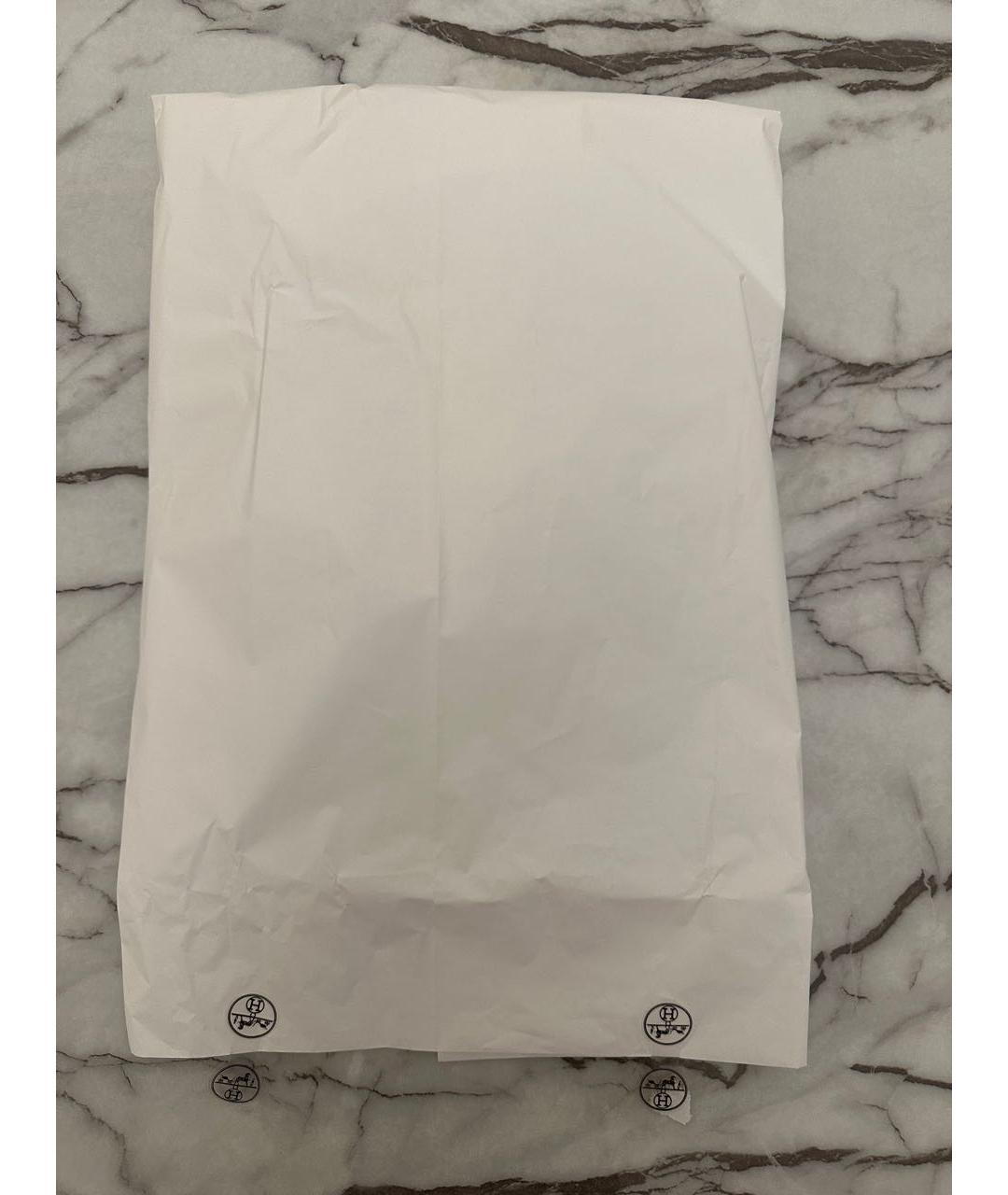 HERMES Оранжевая хлопковая футболка, фото 7