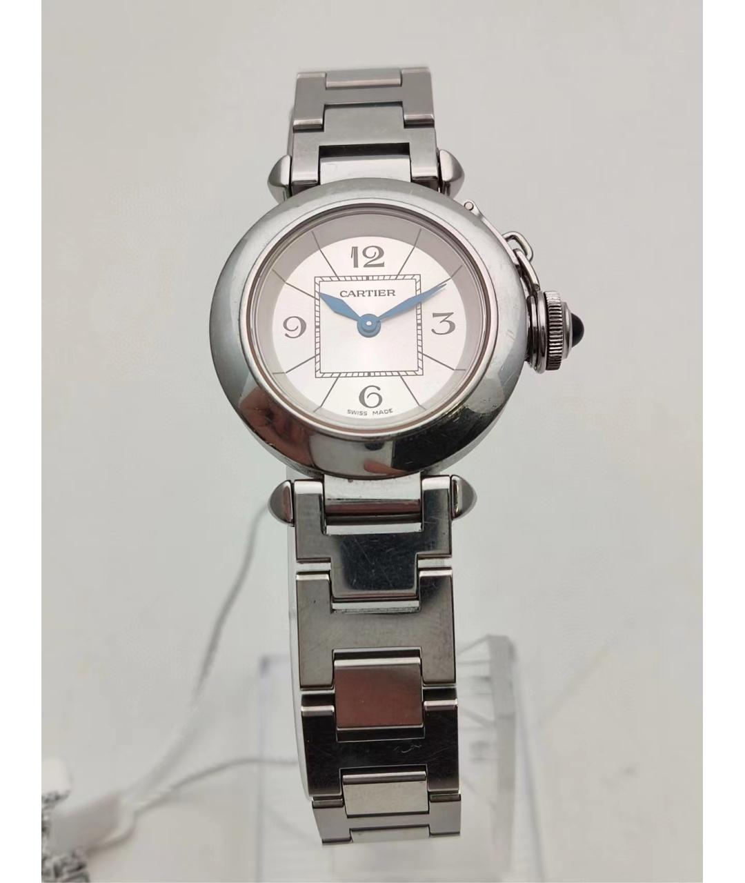 CARTIER Белые металлические часы, фото 7
