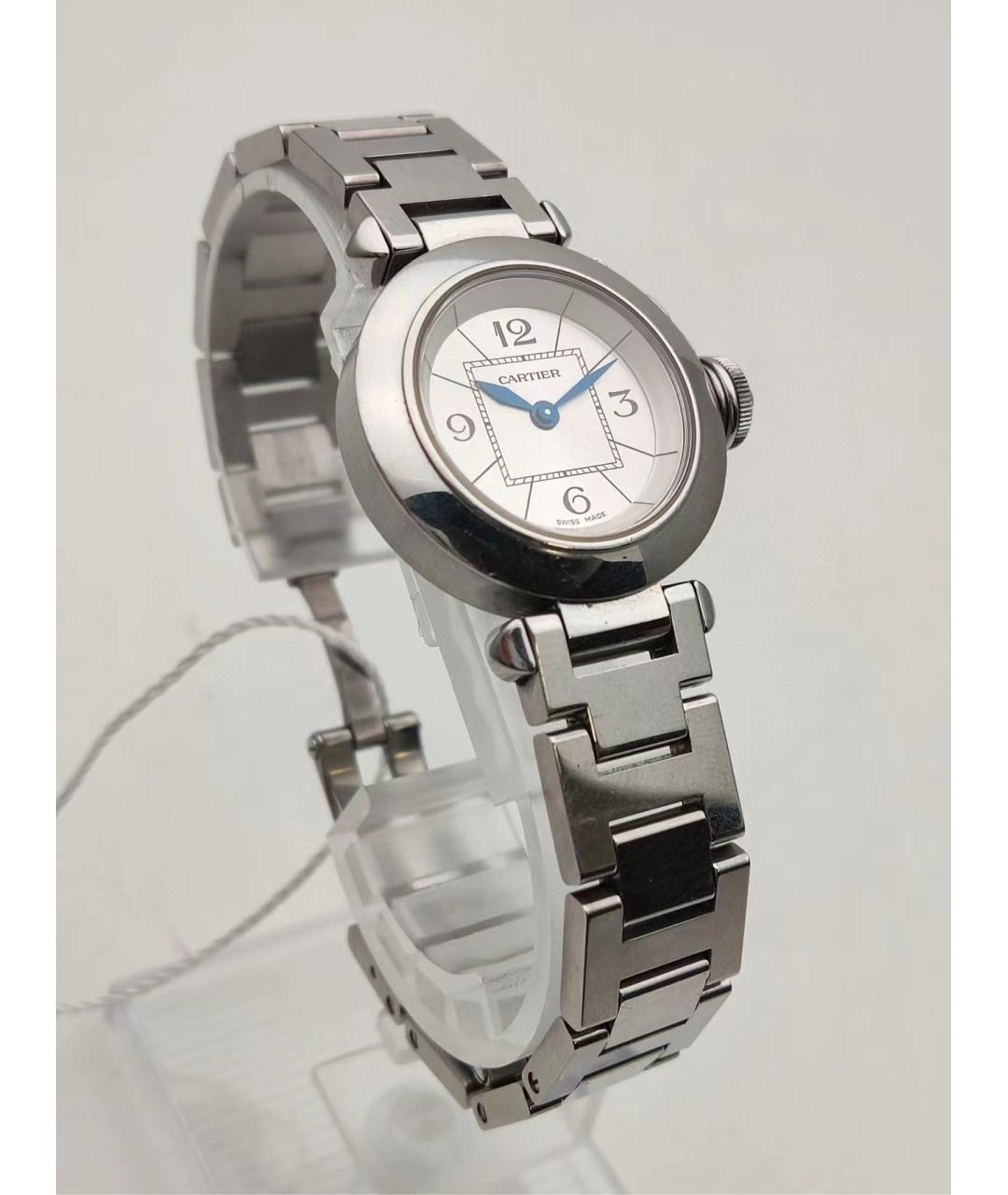 CARTIER Белые металлические часы, фото 6
