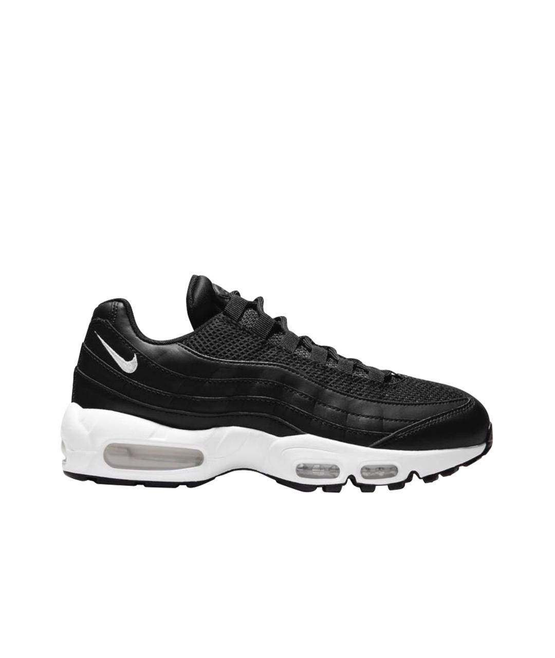 NIKE Черные кожаные кроссовки, фото 1