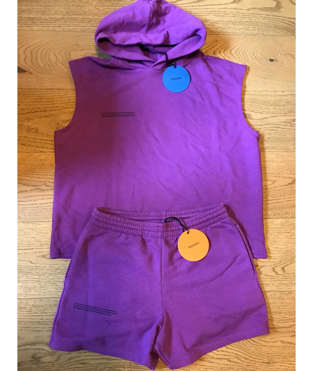 THE PANGAIA Фиолетовый хлопковый костюм с брюками, фото 4