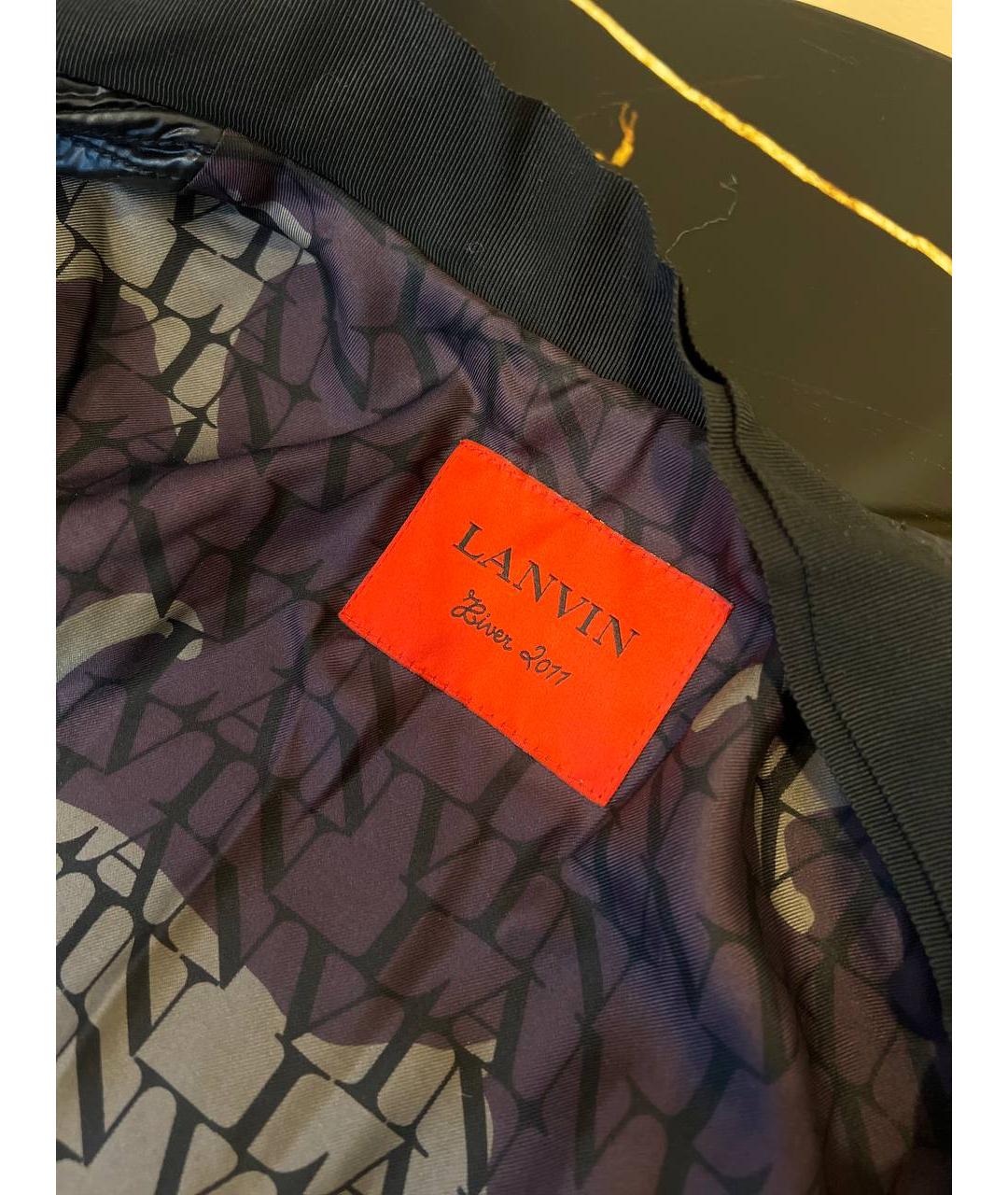 LANVIN Черный тренч/плащ, фото 3