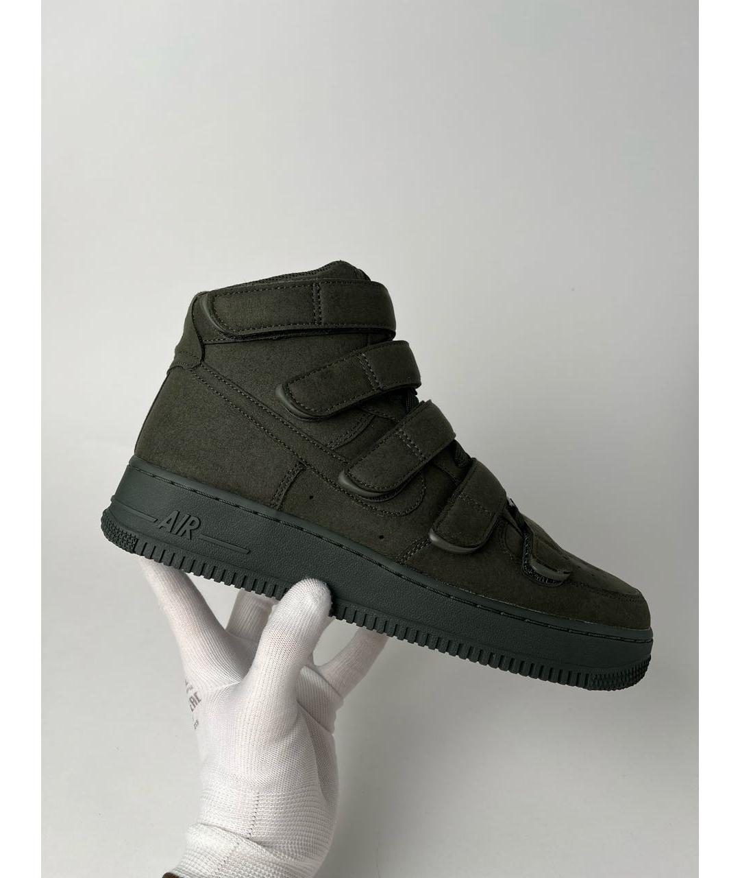 NIKE Хаки нубуковые высокие кроссовки / кеды, фото 6
