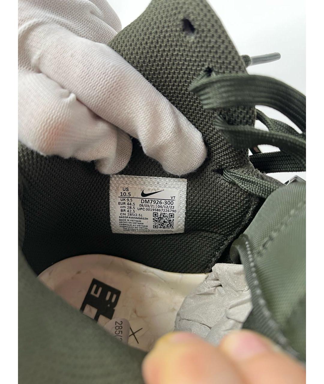 NIKE Хаки нубуковые высокие кроссовки / кеды, фото 8