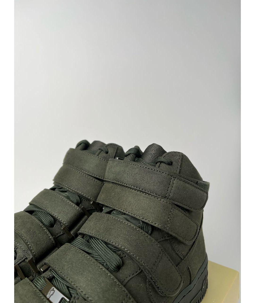 NIKE Хаки нубуковые высокие кроссовки / кеды, фото 5