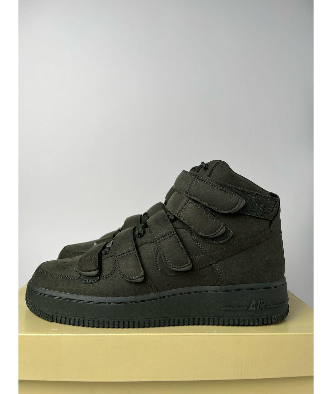 NIKE Хаки нубуковые высокие кроссовки / кеды, фото 3