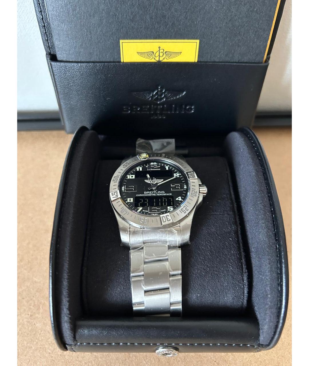 BREITLING Серебряные титановые часы, фото 3
