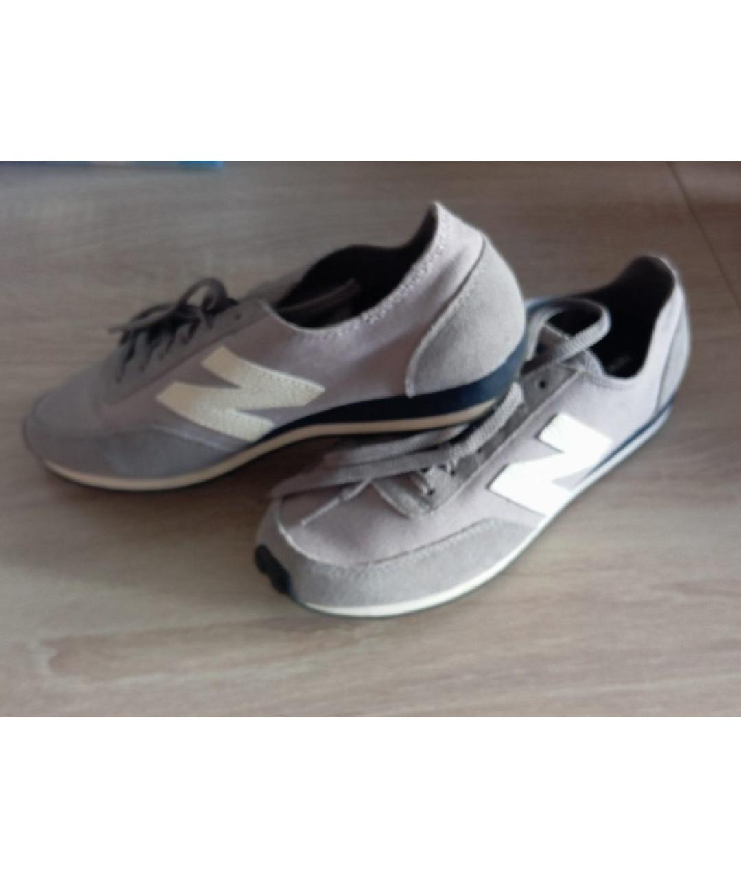 NEW BALANCE Серые замшевые кроссовки, фото 2